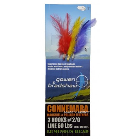 gowen and bradshaw connemara mackerel feather coloured lumi head 3hk 20